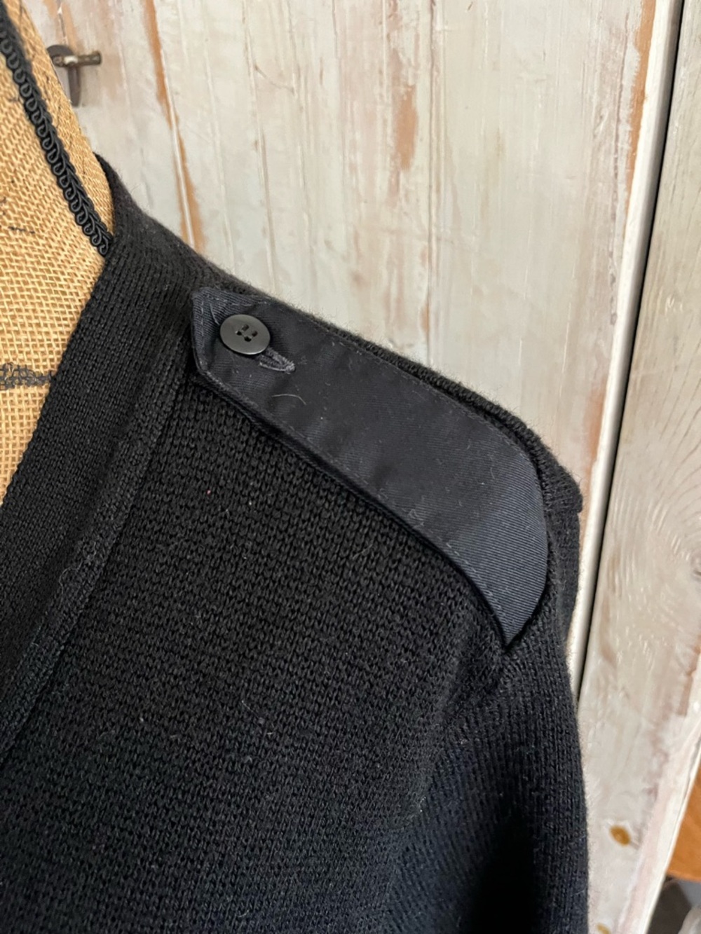 Vintage Military Equipment Corp of America military black commando cardigan - Picture 6 of 8